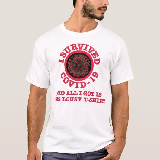 I Survived COVID-19 T-shirt (Voorkant)