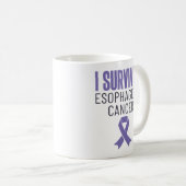 I Survived Esophageal Cancer Warrior Survivor Koffiemok (Voorkant rechts)