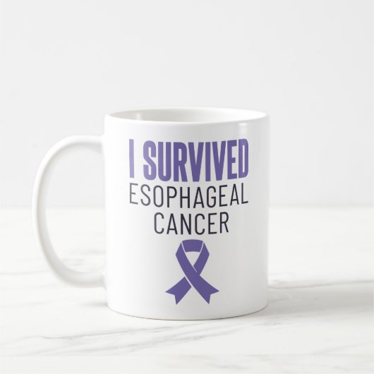 I Survived Esophageal Cancer Warrior Survivor Koffiemok (Links)
