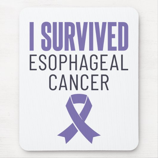I Survived Esophageal Cancer Warrior Survivor Muismat (Voorkant)