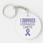 I Survived Esophageal Cancer Warrior Survivor Sleutelhanger (Voorkant)