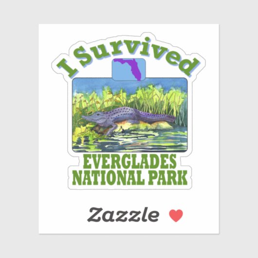 I Survived Everglades National Park, Florida Sticker (Vel)