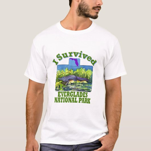 I Survived Everglades National Park, Florida T-shirt (Voorkant)