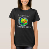 "I Survived Florence 2018" en orkaan Radar T-shirt (Voorkant)