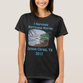 I Survived Hurricane Harvey 2017 (Corpus Christi) T-shirt (Voorkant)