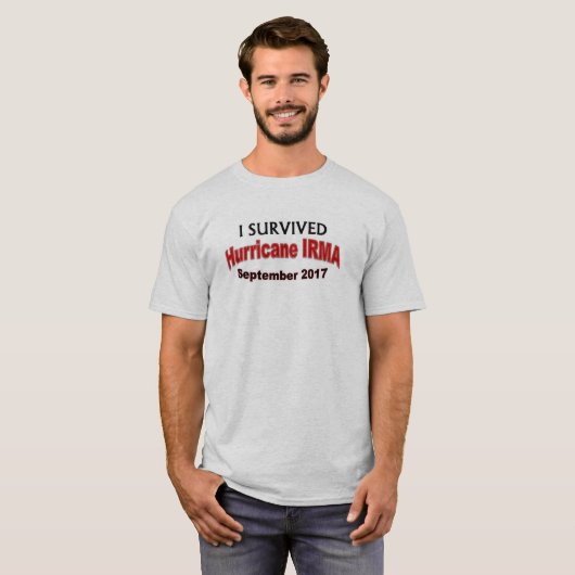 I Survived Hurricane IRMA 2017 Shirt (Voorkant volledig)