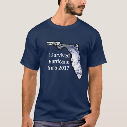 I Survived Hurricane Irma 2017 Shirt (Voorkant)