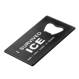 I Survived ICE  Creditkaart Flessenopener