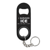 I Survived ICE  Mini Flessenopener (Achterkant)