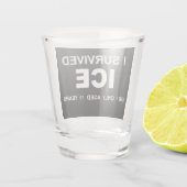 I Survived ICE Shot glass Glas (Achterkant)