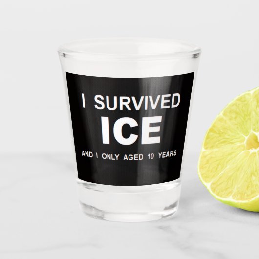 I Survived ICE Shot glass Glas (Voorkant)
