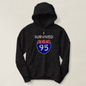I Survived Interstate 95 (I-95) Hoodie (Design voorkant)