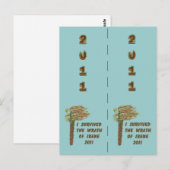 I Survived Irene Bookmarkers Briefkaart (Voorkant / Achterkant)