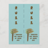 I Survived Irene Bookmarkers Briefkaart (Voorkant)
