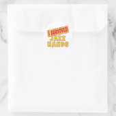 I SURVIVED JAZZ HANDS RONDE STICKER (Tas)