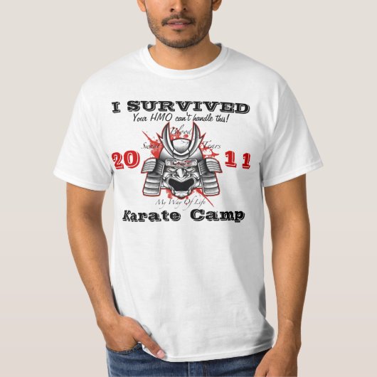 I Survived Karate Camp T-shirt (Voorkant)