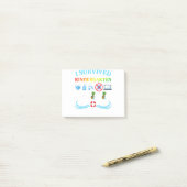 I Survived Kindergarten Class Of 2021 Graduation Q Post-it® Notes (Op bureau)