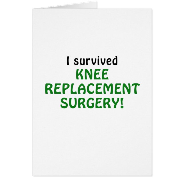 I Survived Knee Replacement Chgery (Voorkant)