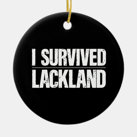 I Survived Lackland AFB Basic Milous Training Keramisch Ornament (Voorkant)