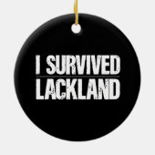 I Survived Lackland AFB Basic Milous Training Keramisch Ornament (Achterkant)