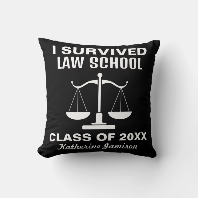 I Survived Law School Kussen (Voorkant)