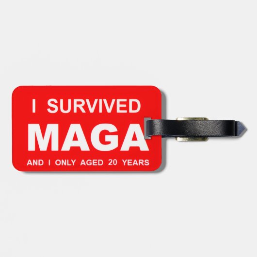 I Survived MAGA Bagagelabel (Achterkant horizontaal)