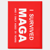 I Survived MAGA  Magneet (Voorkant)