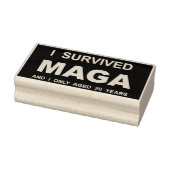 I Survived MAGA  Rubberstempel (Stempel)