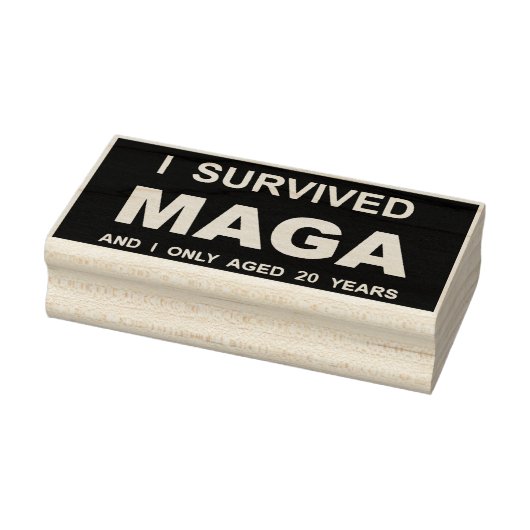 I Survived MAGA  Rubberstempel (Stempel)