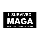 I Survived MAGA  Rubberstempel (Afrduk)