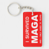 I Survived MAGA Sleutelhanger (Voorkant)