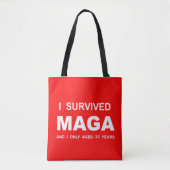 I Survived MAGA Tote Bag (Voorkant)