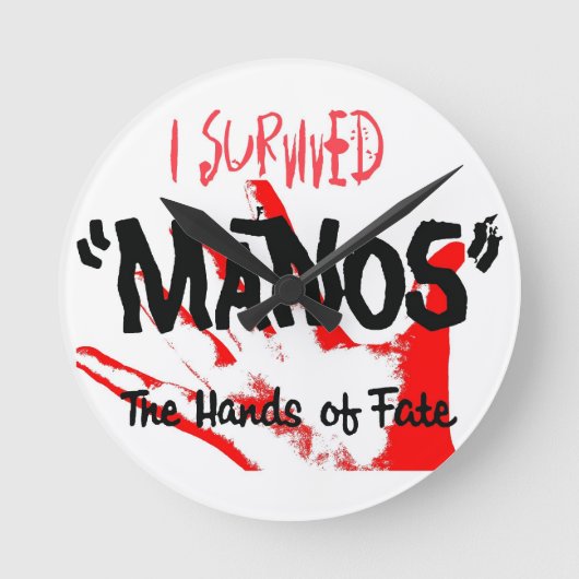 I survived Manos - the Clock! Ronde Klok (Voorkant)