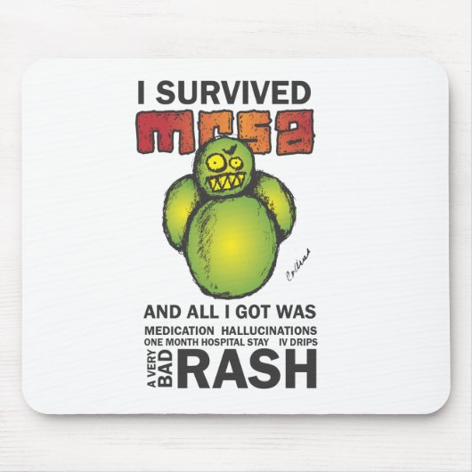 I Survived MRSA Muismat (Voorkant)