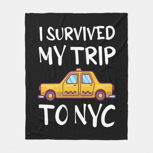 I Survived My Trip To NYC Fleece Deken (Voorkant)