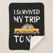 I Survived My Trip To NYC Sherpa Deken (Voorkant)