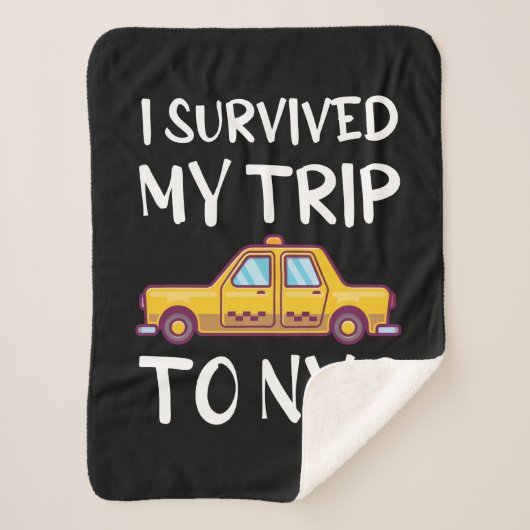 I Survived My Trip To NYC Sherpa Deken (Voorkant)