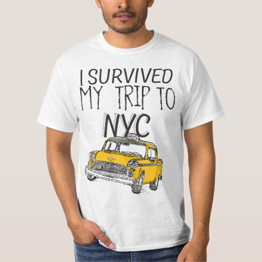 I Survived My Trip To NYC  T-shirt (Voorkant)