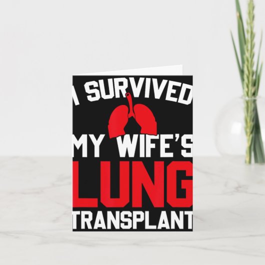 I Survived My Wife's Lung Transplant, New Lung  Kaart (Voorkant)