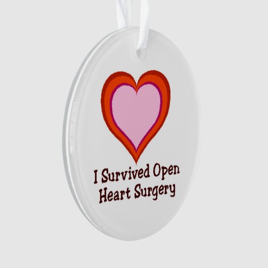 I Survived Open Heart Surgery2 Ornament (voorkant)
