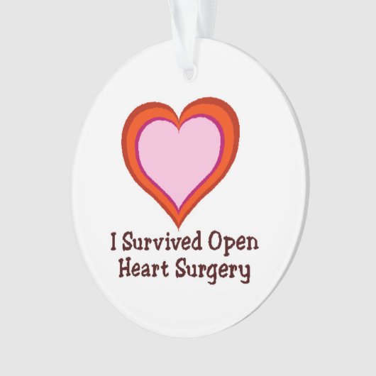 I Survived Open Heart Surgery2 Ornament (voorkant)