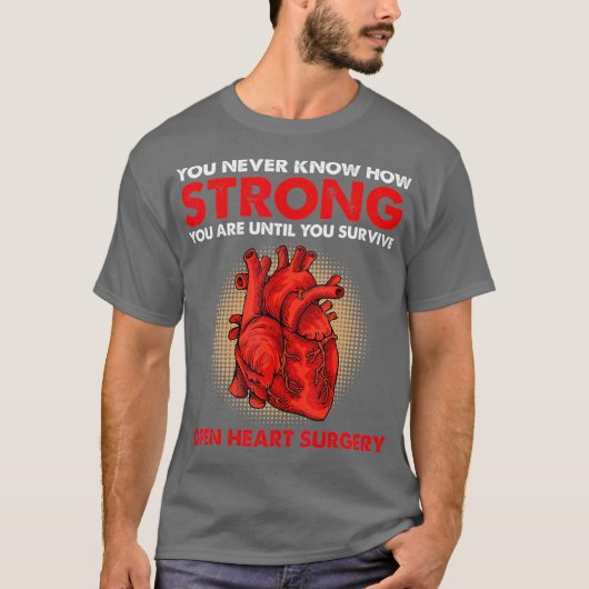 I Survived Open Heart Surgery Bypass Recovery T-shirt (Voorkant)