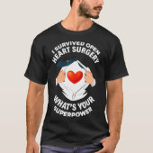 I Survived Open Heart Surgery Funny Bypass Heart S T-shirt (Voorkant)