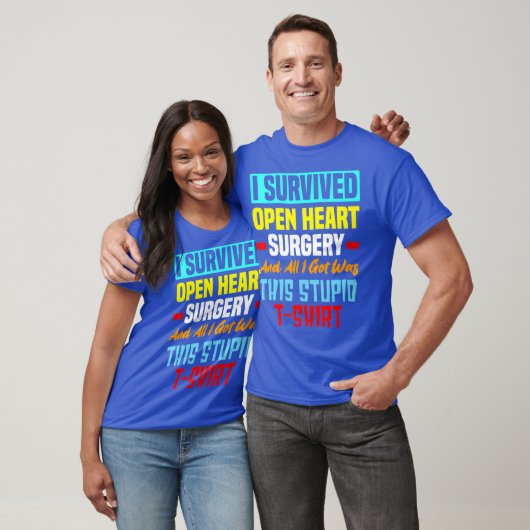 I Survived Open Heart Surgery Funny Bypass Heart T-shirt (Unisex)