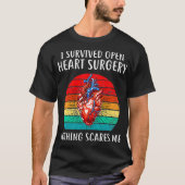 I Survived Open Heart Surgery Gifts Recovery Manne T-shirt (Voorkant)