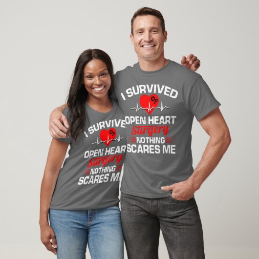 I Survived Open Heart Surgery Gifts Recovery Manne T-shirt (Unisex)