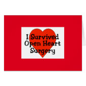 I Survived Open Heart Surgery Kaart (Voorkant Horizontaal)