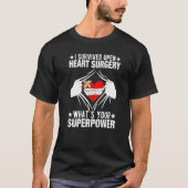 I Survived Open Heart Surgery Open Heart Surgery M T-shirt (Voorkant)