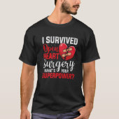 I Survived Open Heart Surgery Open Heart Surgery M T-shirt (Voorkant)