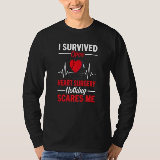 I Survived Open Heart Surgery Open Heart Surgery M T-shirt (Voorkant)